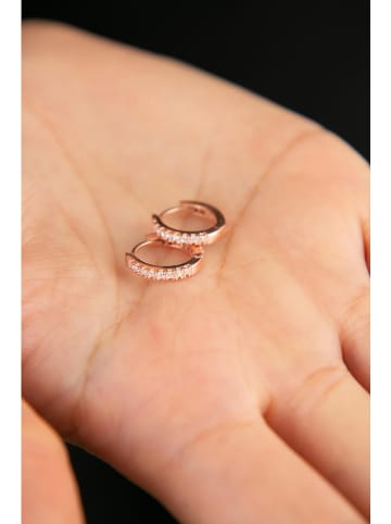 Lodie Silver Creolen mit Edelsteinen