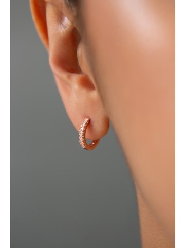 Lodie Silver Creolen met edelstenen