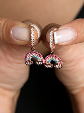 Lodie Silver Srebrne kolczyki-kreole z cyrkoniami