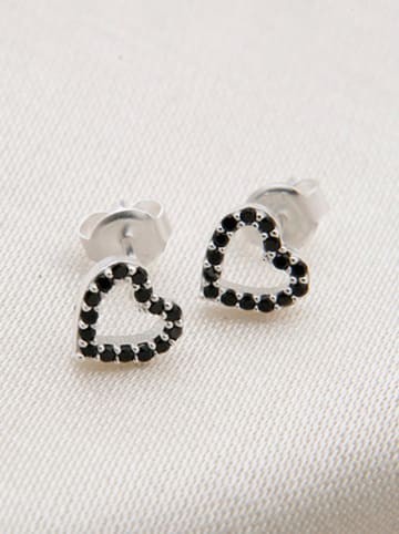 Lodie Silver Srebrne kolczyki-wkrętki z cyrkoniami