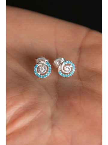 Lodie Silver Zilveren oorstekers met edelstenen