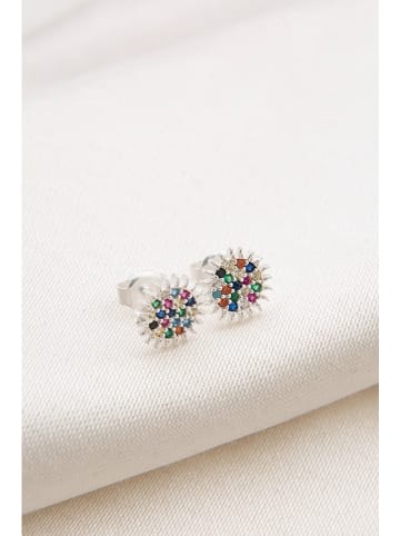 Lodie Silver Zilveren oorstekers met edelstenen