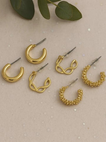 Lodie Silver Kolczyki-półkreole (3 szt.)