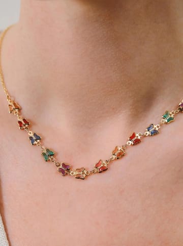 Lodie Silver Naszyjnik z elementami ozdobnymi - dł. 40 cm