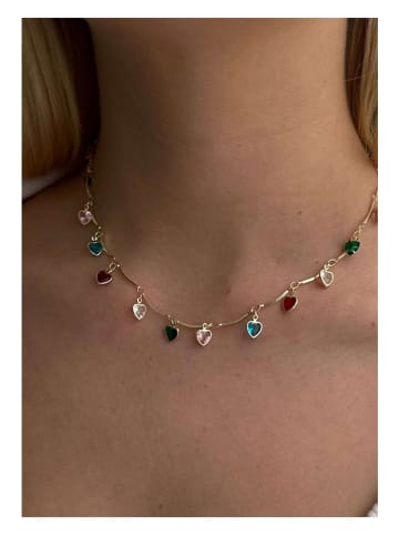 Lodie Silver Ketting met edelstenen - (L)40 cm