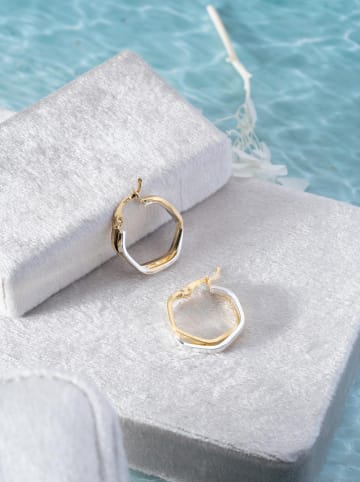 Lodie Silver Pozłacane kolczyki-kreole