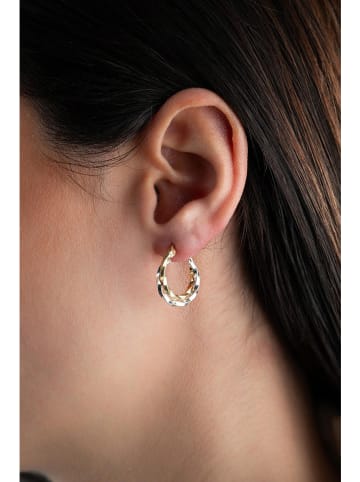 Lodie Silver Vergulde zilveren oorhangers