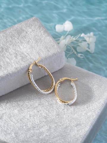 Lodie Silver Pozłacane kolczyki-kreole