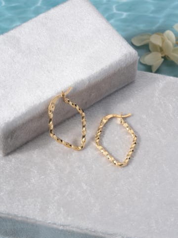 Lodie Silver Pozłacane kolczyki-kreole