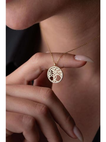 Lodie Silver Srebrny naszyjnik z cyrkoniami - dł. 42 cm