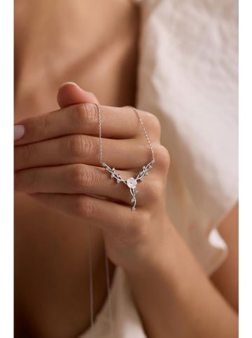 Lodie Silver Zilveren ketting met edelstenen - (L)42 cm