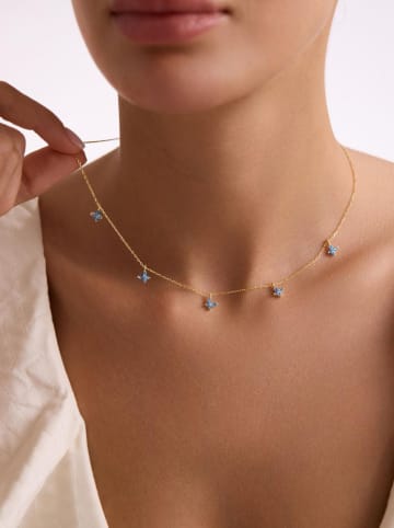 Lodie Silver Vergulde ketting met sierelementen - (L)42 cm