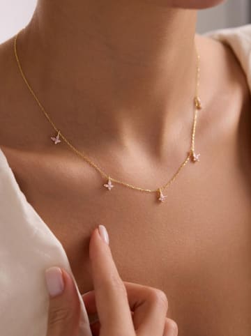 Lodie Silver Vergold. Halskette mit Schmuckelementen - (L)42 cm