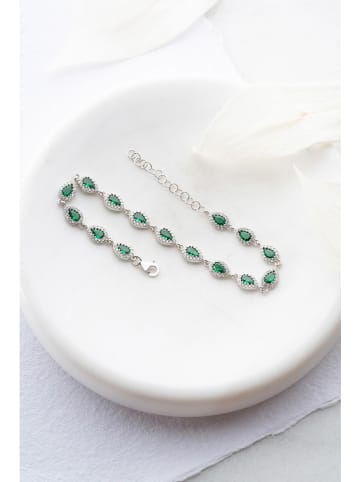 Lodie Silver Zilveren armband met edelstenen