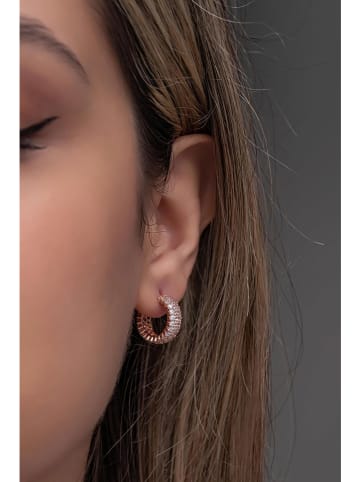 Lodie Silver Silber-Halbcreolen mit Edelsteinen