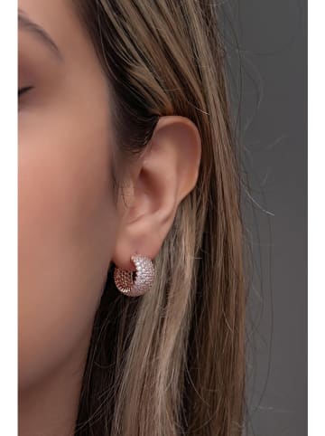 Lodie Silver Silber-Halbcreolen mit Edelsteinen