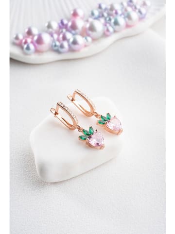 Lodie Silver Zilveren oorringen met edelstenen