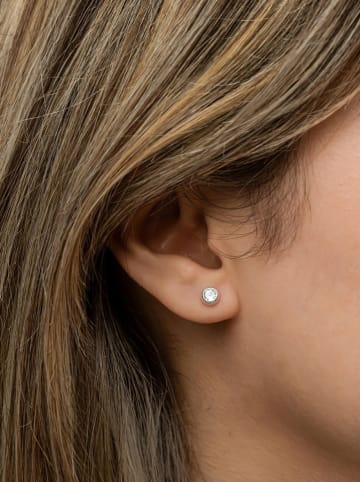 Lodie Silver Zilveren oorstekers met edelstenen
