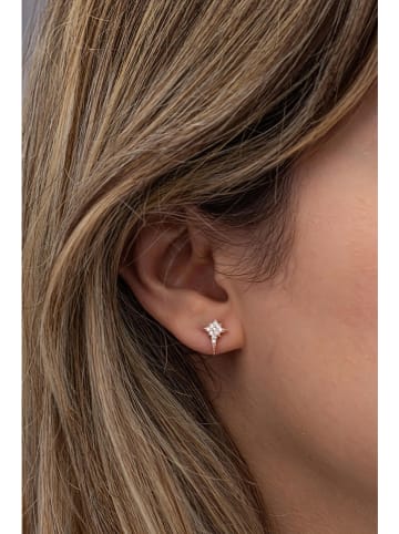 Lodie Silver Zilveren oorstekers met edelstenen