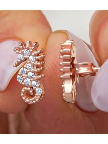 Lodie Silver Zilveren oorstekers met edelstenen