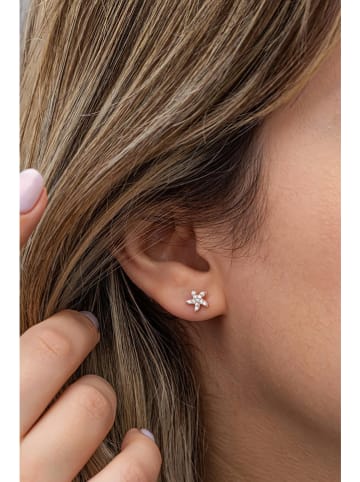 Lodie Silver Srebrne kolczyki-wkrętki z cyrkoniami