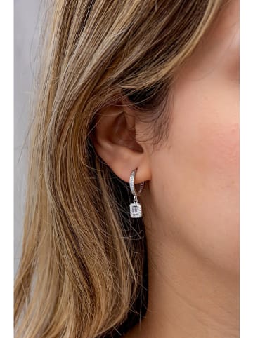 Lodie Silver Zilveren oorringen met sierstenen