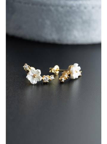 Lodie Silver Zilveren oorstekers met edelstenen