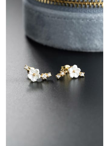 Lodie Silver Zilveren oorstekers met edelstenen