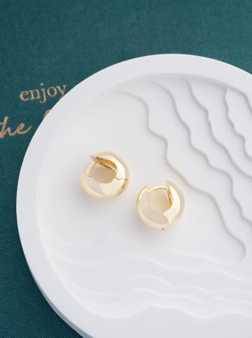 Lodie Silver Pozłacane kolczyki-kreole