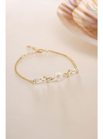 Lodie Silver Vergulde armband met sierelement- (L)17 cm