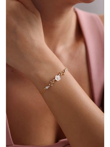 Lodie Silver Vergulde armband met sierelement- (L)17 cm