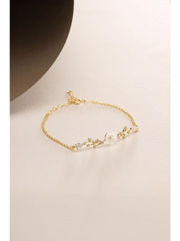 Lodie Silver Vergulde armband met sierelement- (L)17 cm