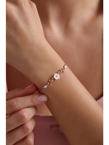 Lodie Silver Rosévergulde armband met sierelement- (L)17 cm