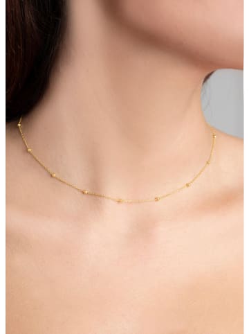 Lodie Silver Srebrny naszyjnik z elementami ozdobnymi - dł. 43 cm