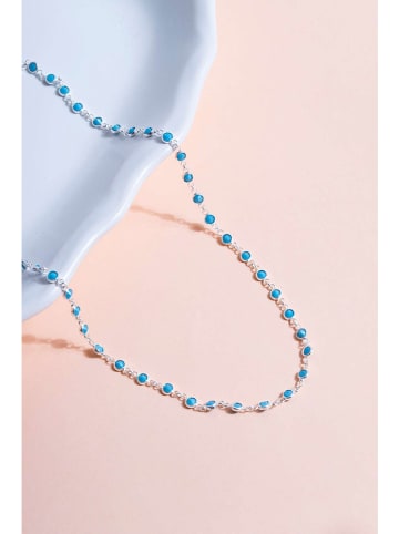 Lodie Silver Zilveren ketting met edelstenen - (L)43 cm