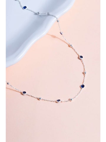 Lodie Silver Zilveren ketting met edelstenen - (L)43 cm