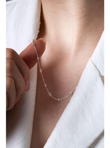 Lodie Silver Zilveren ketting met edelstenen - (L)43 cm