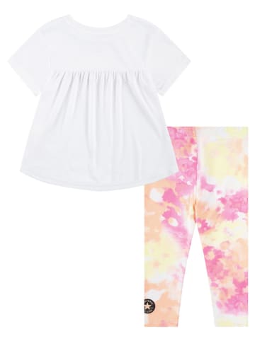 Converse 2tlg. Outfit in Weiß/ Pink/ Grün