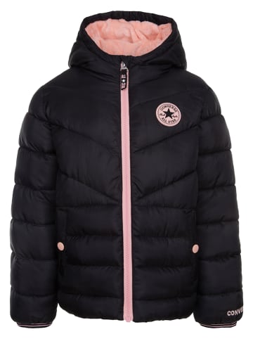 Converse Doorgestikte jas zwart