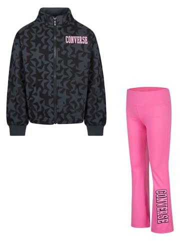 Converse 2tlg. Outfit in Schwarz/ Pink
