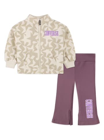 Converse 2tlg. Outfit in Beige/ Lila