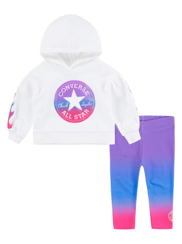 Converse 2tlg. Outfit in Creme/ Lila./ Blau