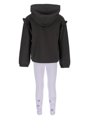 Converse 2-częściowy zestaw w kolorze antracytowo-fioletowym