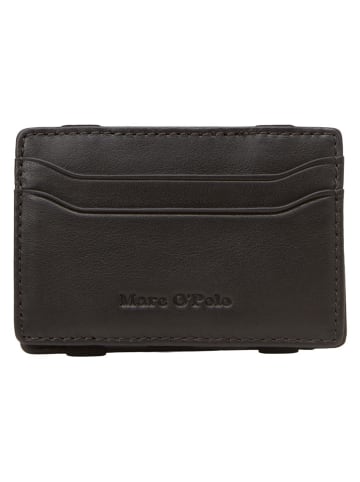 Marc O'Polo Skórzany portfel w kolorze brązowym - 10,5 x 7 x 1 cm