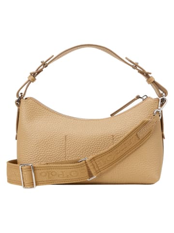 Marc O'Polo Skórzana torebka w kolorze beżowym - 30 x 18 x 10 cm