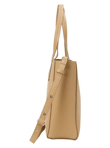 Marc O'Polo Leder-Shopper in Beige - (B)37 x (H)29 x (T)9 cm
