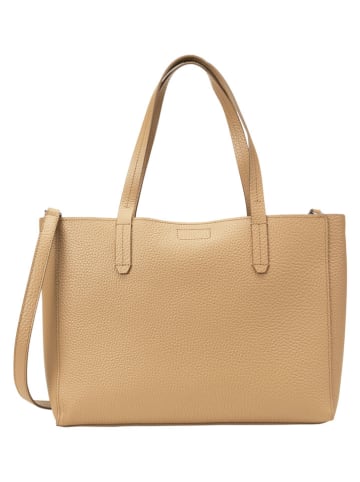 Marc O'Polo Leder-Shopper in Beige - (B)37 x (H)29 x (T)9 cm