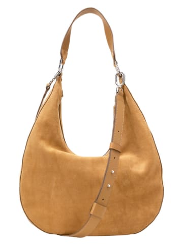 Marc O'Polo Skórzana torebka w kolorze jasnobrązowym - 31 x 28 x 7 cm