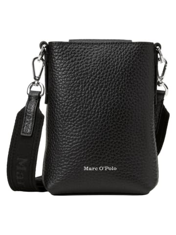 Marc O'Polo Leder-Handytasche in Schwarz - (B)13 x (H)20 x (T)4,5 cm