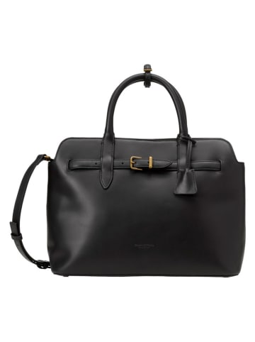 Marc O'Polo Leder-Henkeltasche in Schwarz - (B)36 x (H)27 x (T)12,5 cm